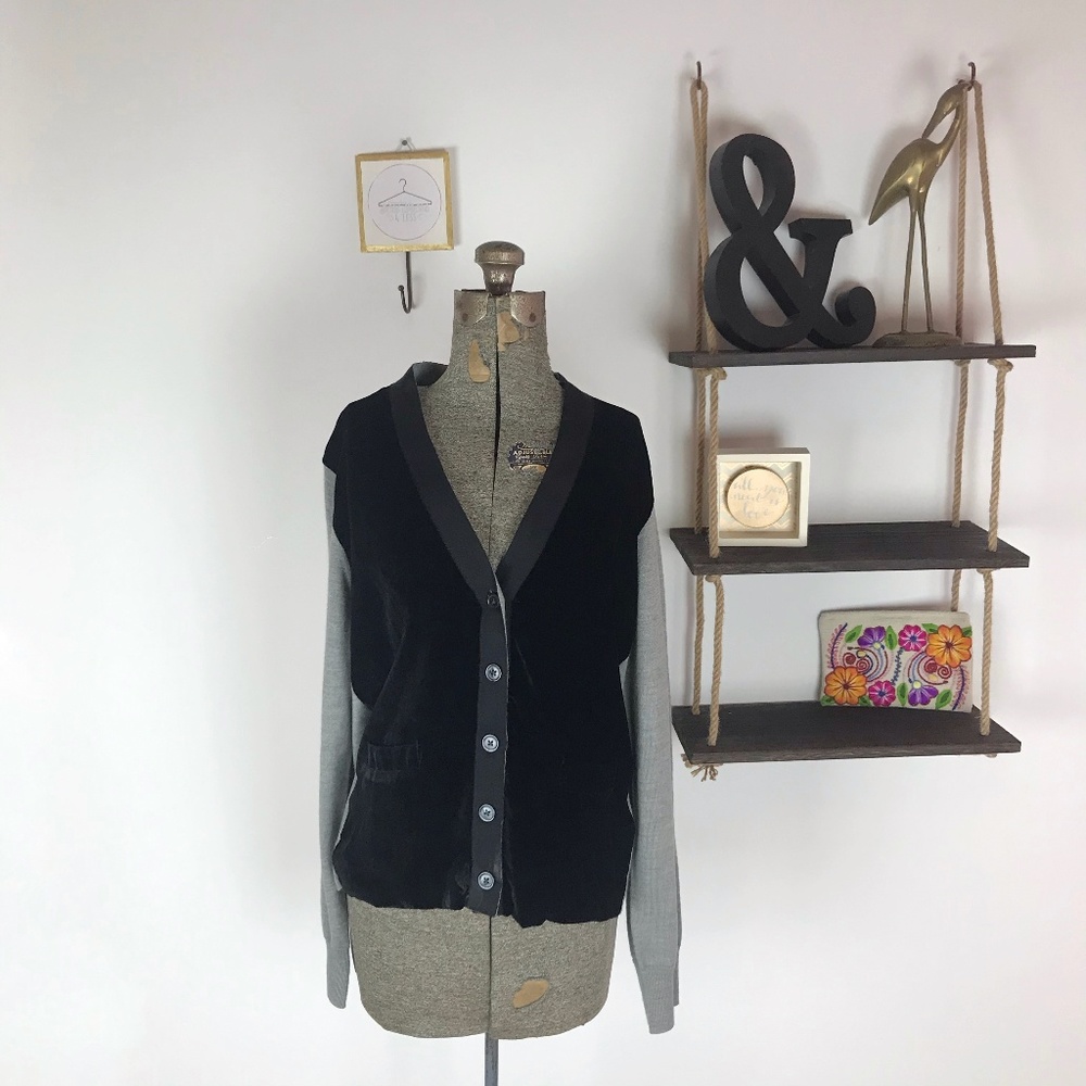 J. Crew Velvet Harlow Cardigan